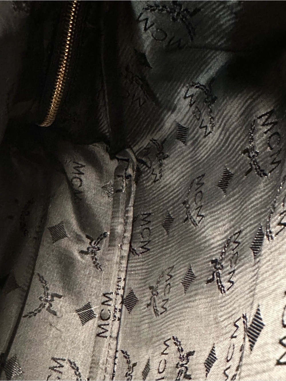 MCM Black Leather Mini Backpack - Gold Hardware - Picture 10 of 16